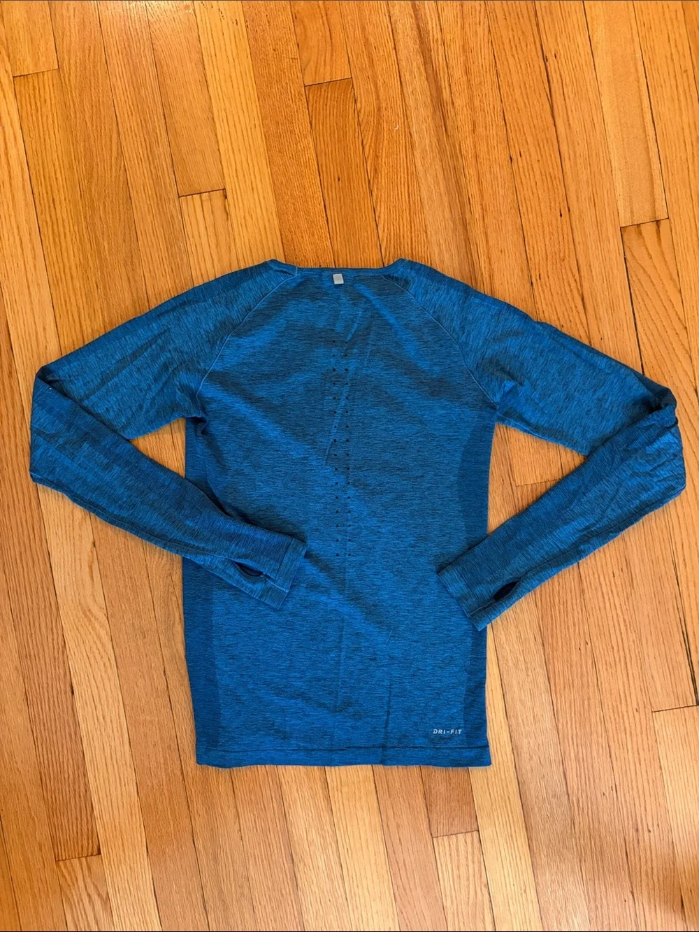 Nike Blue Long Sleeve Dri-FIT Performance Top